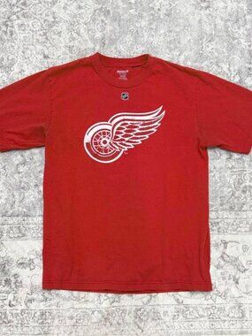 detroit red wings tshirt henrik zetterberg reebok NHL hockey jersey tee